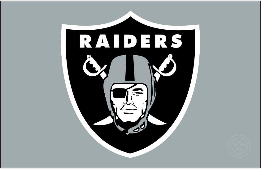 Las Vegas Raiders 2020-Pres Primary Dark Logo iron on transfers for T-shirts